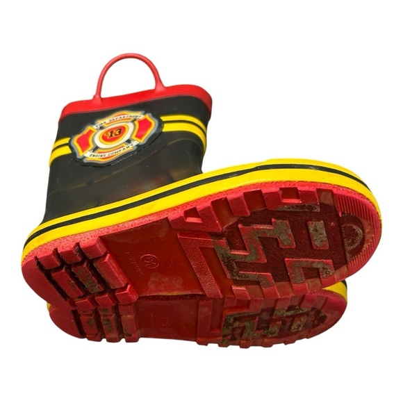 Fireman / Firefighter Unisex Rain Boots – Kids Size 13-1 - Picture 10 of 13